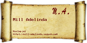 Mill Adelinda névjegykártya